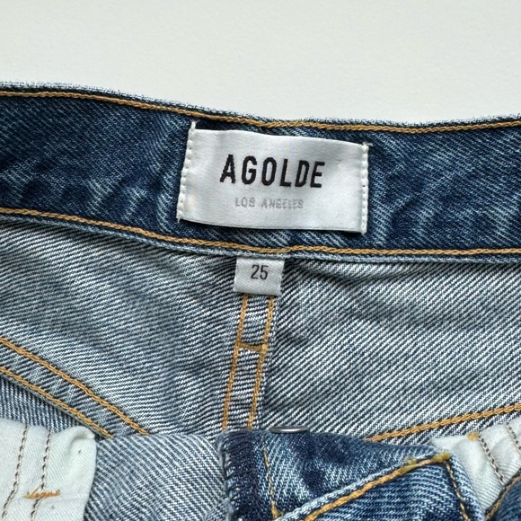 AGOLDE Parker denim shorts, size 25. - Picture 2 of 3